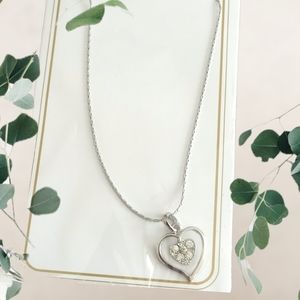 New Heart crystal necklace handcrafted
